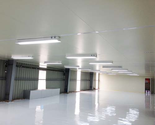 CEILING BY GLASSWOOL SANDWICH PANEL